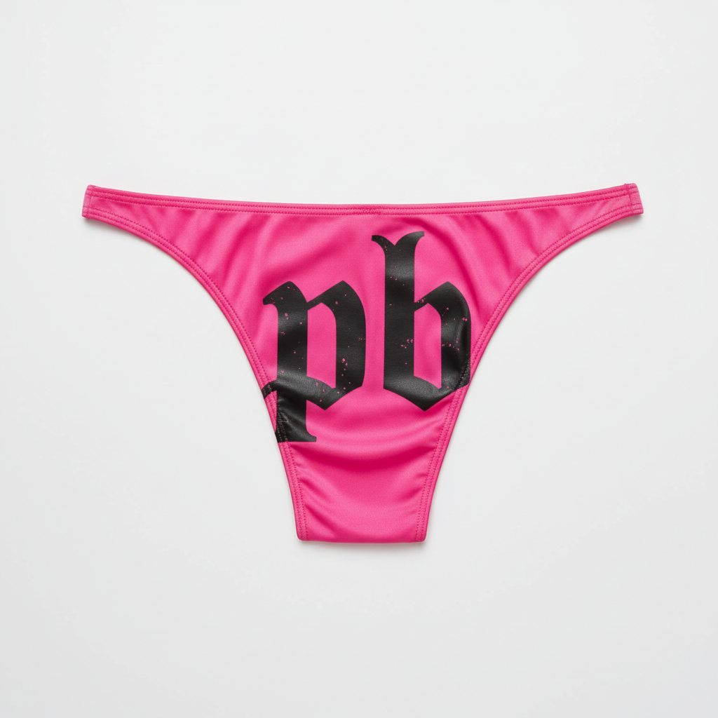 Hot Pink G-String with Huge pb